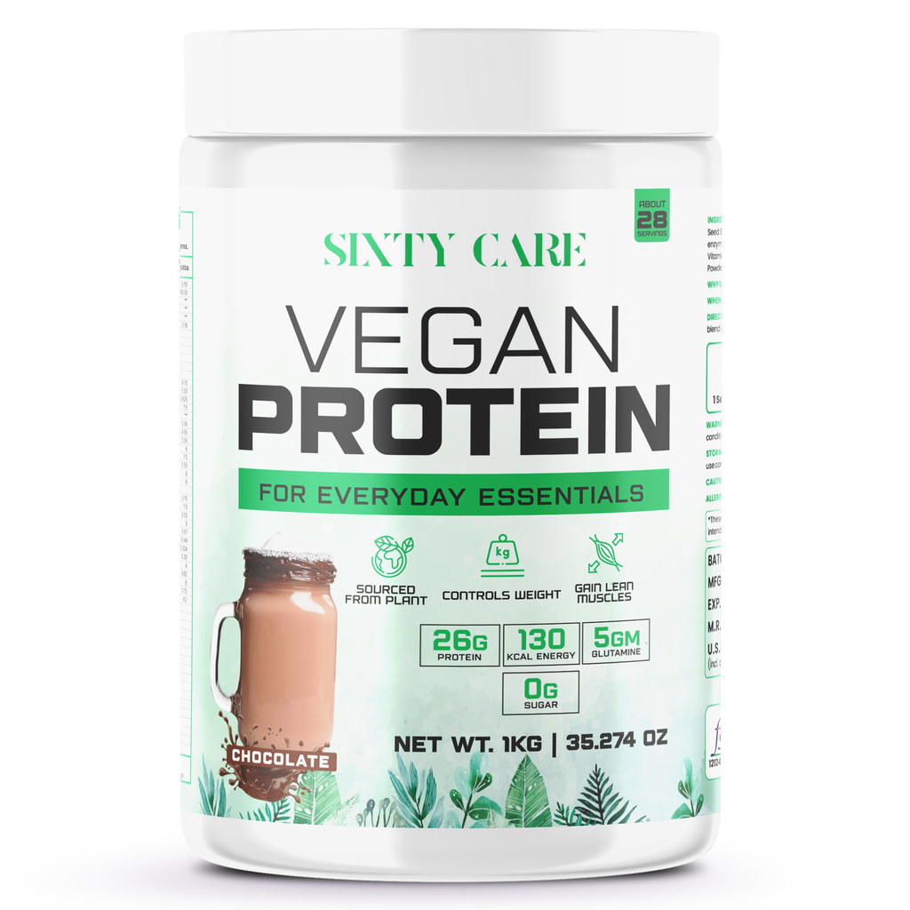 Organic Vegan Protein Powder - Chocolate 1 KG